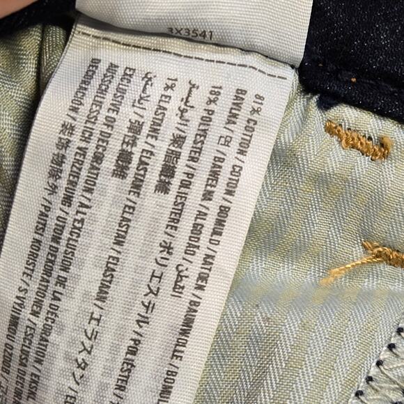 Custom Hollister Patchwork Flare Jeans Juniors 7R (28x32) Dark Y2K Patched - Picture 3 of 16